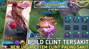 TERBARU! EMBLEM DAN BUILD CLINT TERSAKIT 2022 l ITEM CLINT PALING SAKIT !! - Mobile Legends