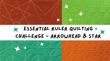 Essential Ruler Quilting Challenge, Part One: Lines | Arrowhead & Star Designs | WeAllSew
