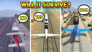 WILL PLANE SURVIVE TRAIN? (REALISTIC GTA COMPARISON)
