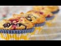 Buttermilk Berry Muffins Recipe Demonstration - Joyofbaking.com