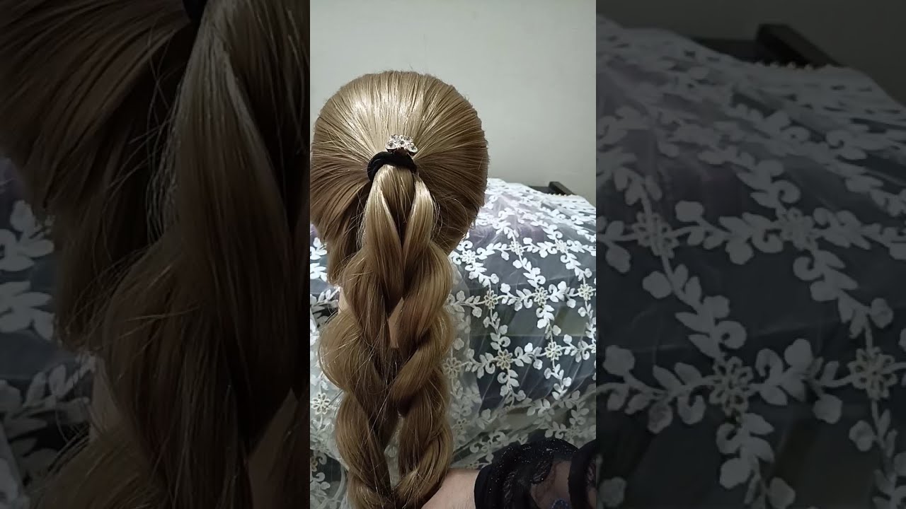 Simple hairstyle | #shorts - YouTube