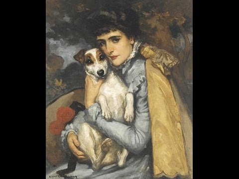 Вышивка крестом дама с собачкой