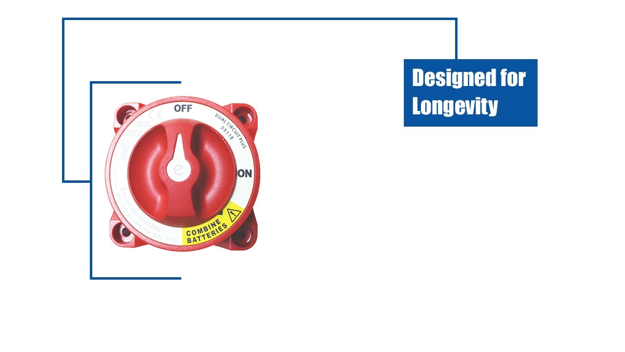 Blue Sea Battery Switches, HD-Series, Dual Circuit