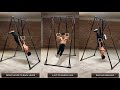 Foldable pull up bar exercises at home