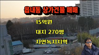 대전 자연녹지지역 상가 사무실 건물 매매