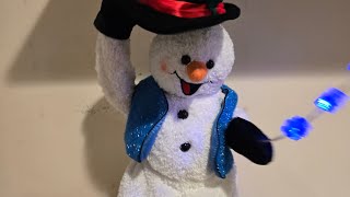 Gemmy Industries Christmas 2002 | Spinning Snowflake Snowman (2nd gen 2 song model) ☃️