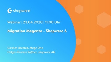 Migration Magento - Shopware 6