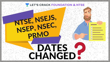 Big Update | NTSE, NSEJS, NSEP, NSEC, PRMO Dates Changed ? | Foundation Course | Prashant Jain