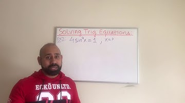 SOLVING TRIGONOMETRIC EQUATIONS (Part 2)