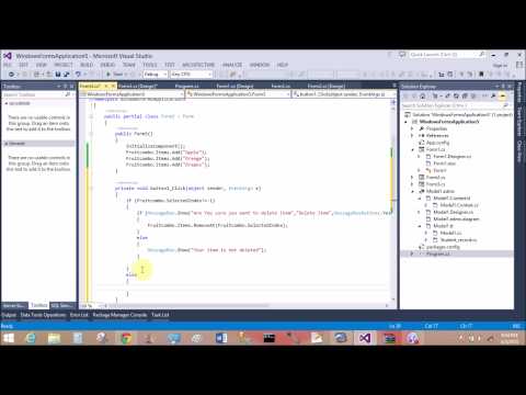 Remove item from combo box in windows form c#