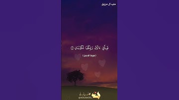 فَإِذَا انْشَقَّتِ السَّماءُ فَكانَتْ وَرْدَةً كَالدِّهانِ 🎙القارئ مفيد آل مرزوق