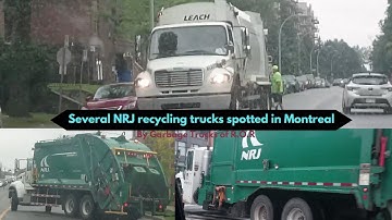 Several NRJ recycling trucks spotted in Montreal