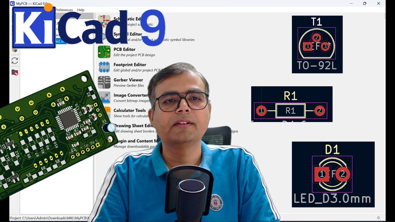 2. KiCad 9 Tutorial: Assign Footprints & Run ERC in Schematic | Step-by ...