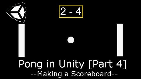 Unity Tutorial #1: PONG (4 / 9) [Making a Scoreboard]