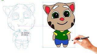 My Talking Tom  - How I Draw And Color TOM Character screenshot 2