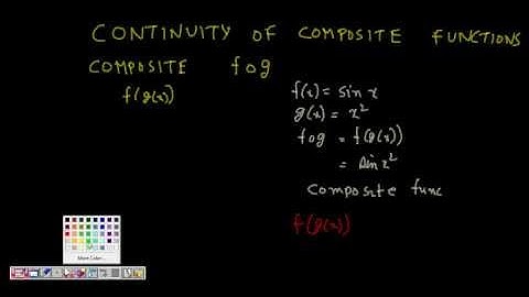 Continuity of Composite Functions (IIT CBSE Class 12 Maths Calculus)