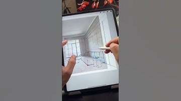 Teach you how to use iPad with AI to create renderings in one minute!#interior #procreate