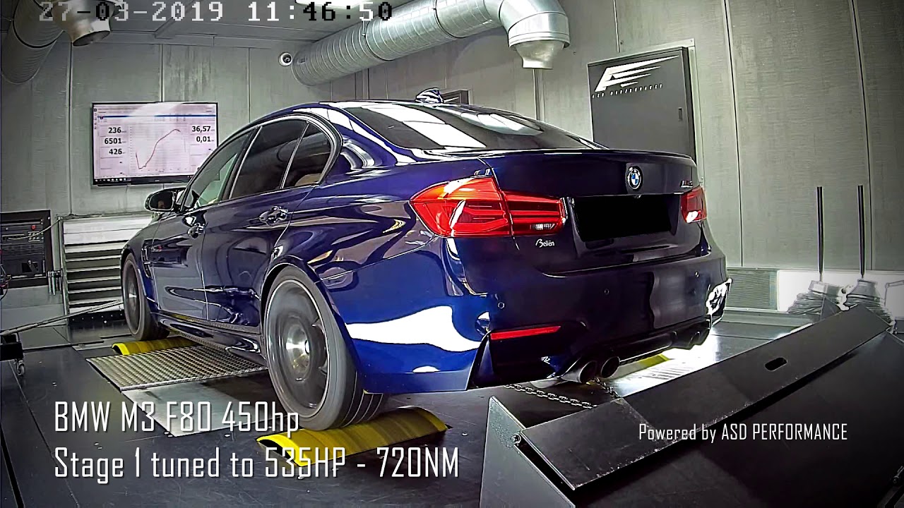 BMW M3 F80 450hp - Stage 1 tuned to 535HP - 720NM Powered by ASD PERFORMANCE