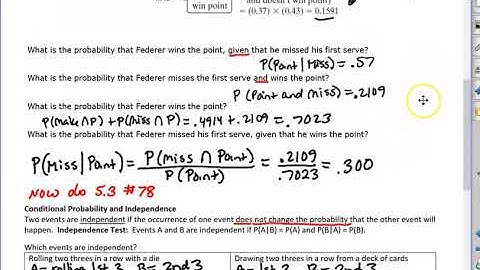 5.3 Part 3 Independence