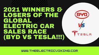 2021 WINNERS & losers of the global electric CAR sales race (BYD VS TESLA!!!!)