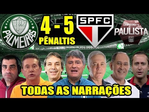 l Pênaltis l Todas as narrações –  Palmeiras 0(4) x (5)0 São Paulo / Paulistão 2019