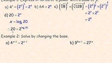 Equivalent Forms of Exponential Equations