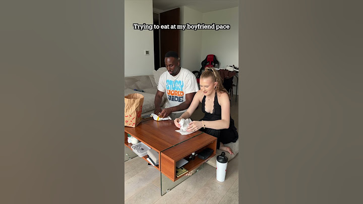 Trying to match eating at my boyfriend’s pace