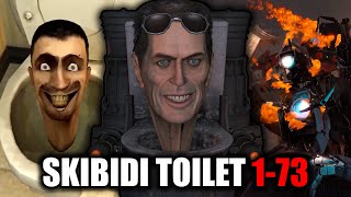 g-toilet REACTS to - skibidi toilet 1-73 | FULL VIDEO