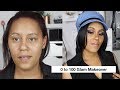 0 to 100 makeup transformation using Drugstore Makeup | South African Content Creator