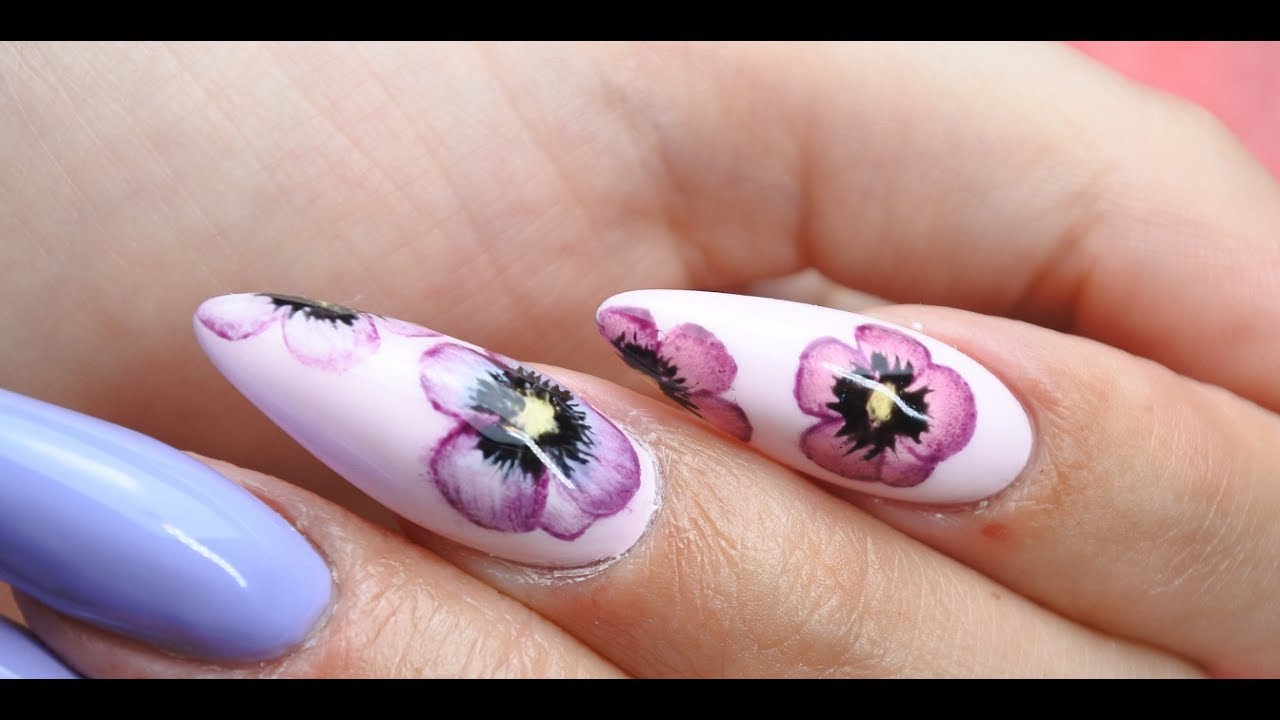 Flowers nail art  Indigo Arte Brillante  YouTube