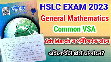 Hslc Exam 2023/Maths Common Questions/Common VSA in Assamese Medium/Class 10 Maths Seba