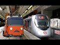 Tayo Long Is Encounter The MTR East Rail Line SP1900 Train In MTR Fo Tan Station And Start The Train