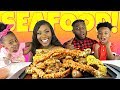 SEAFOOD BOIL FAMILY MUKBANG | KING CRAB | TIGER PRAWN | SEAFOOD SAUCE | EAT WITH ME | 먹방
