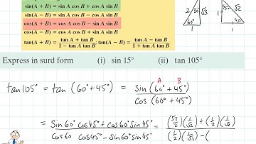 Trigonometry: Evaluating without calculator