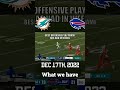 This Week in Shortsball: Dolphins vs. Bills (Week 15, 2022)