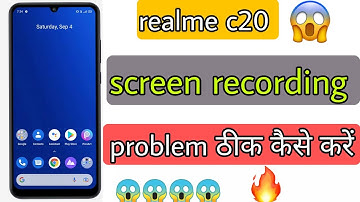how to fix realme c20 screen recording problem ||realme c20 screen recording problem