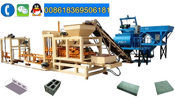 QT4 15 automatic color paver brick making machine fly ash block machine for sale