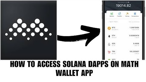 How to access Solana Dapps on Math wallet