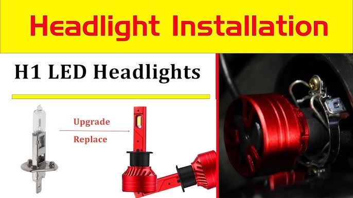 New LED High Beam Bulb H1  Installation and review on Citroen c3 