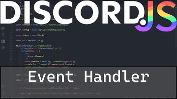 [OUTDATED V13] Event Handler | How to Code a Discord Bot! | Discord.JS v13 Tutorial #3