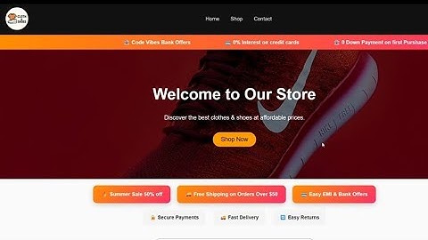 Build a Modern Fashion Store Website | HTML, CSS & JavaScript Tutorial 2025