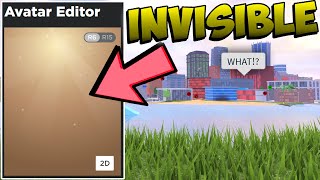 THIS MAKES YOUR ROBLOX AVATAR 100% INVISIBLE..