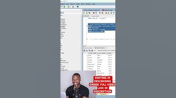 ORDER BY DESC Explained in 60 Seconds | SQL Tutorial