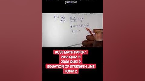 Kcse 2016 mathematics Question 11