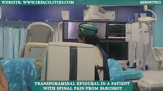 Transforaminal epidural in a patient with spinal pain from faridkot