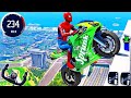 Super hero bike stunts mega ramp simulator 3D Game #Bikegame 