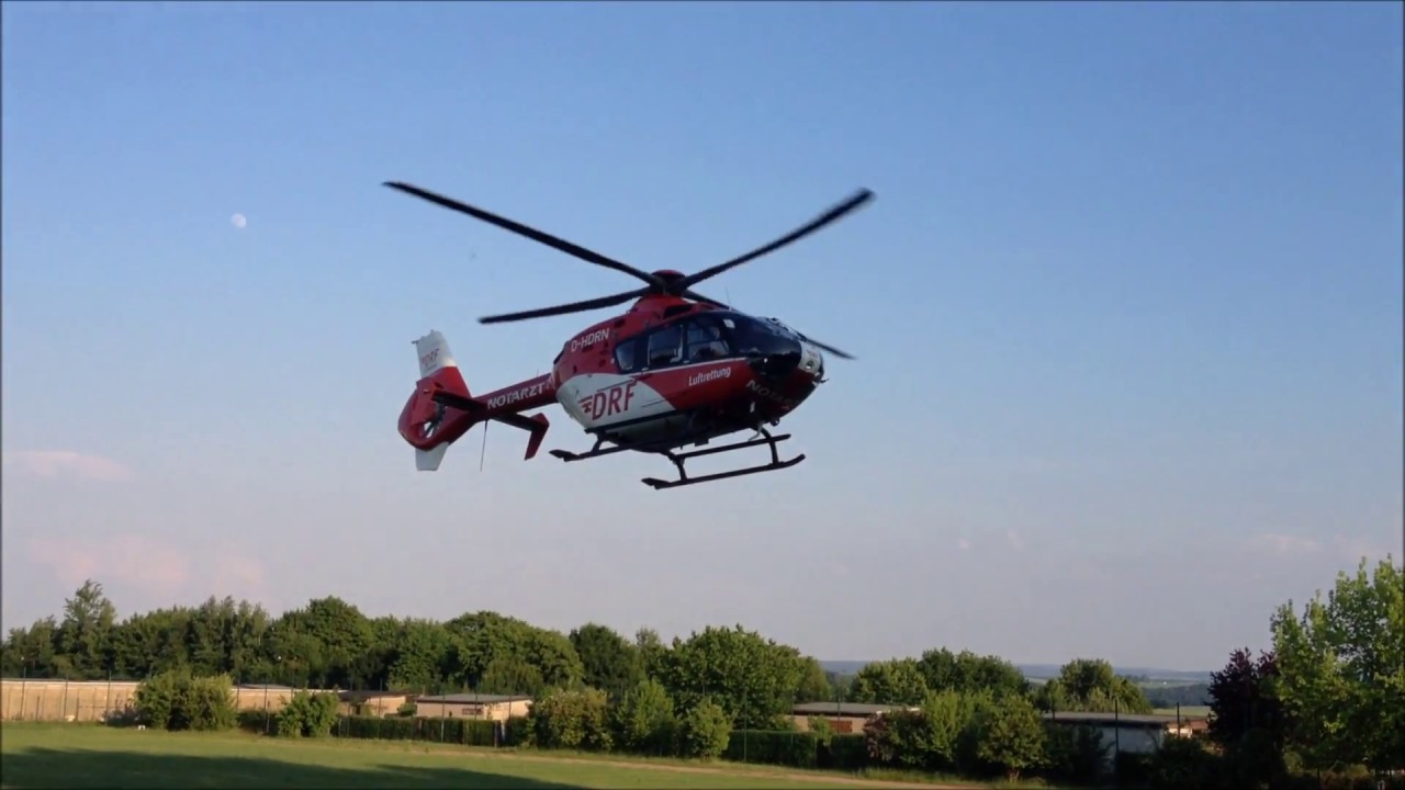 Landung + toller Start Christoph 46 Samstag abend