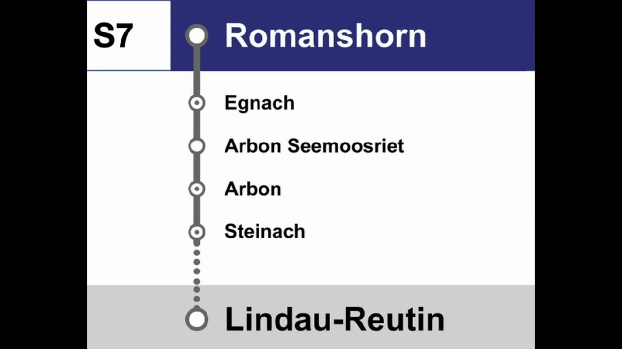 Thurbo/ÖBB Ansagen » S7 Romanshorn — Lindau-Reutin (Wochenende) (2023) | SLBahnen