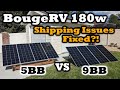 NEW BougeRV 9BB vs 5BB 180 Watt Panels - Upgraded Efficiency? Fixed Shipping Woes?! Complete Testing