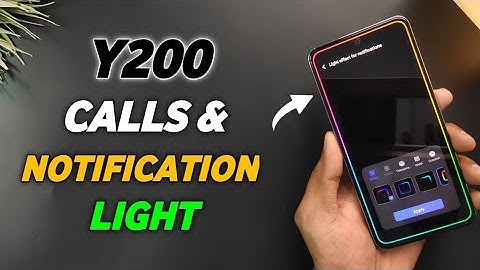 Vivo Y200 Notification Light & Incoming Call | Ambient Light Effect |